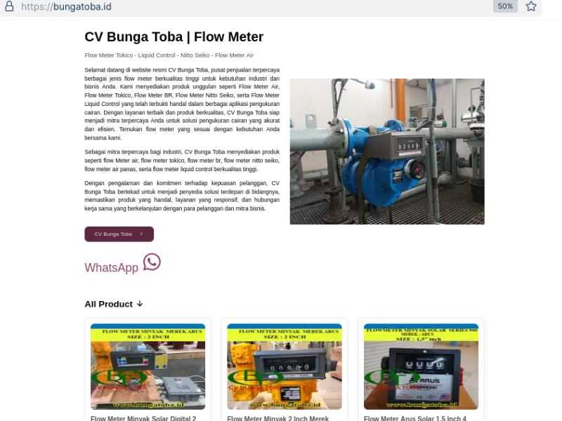 Project Web SEO CV Bunga Toba - Featured image
