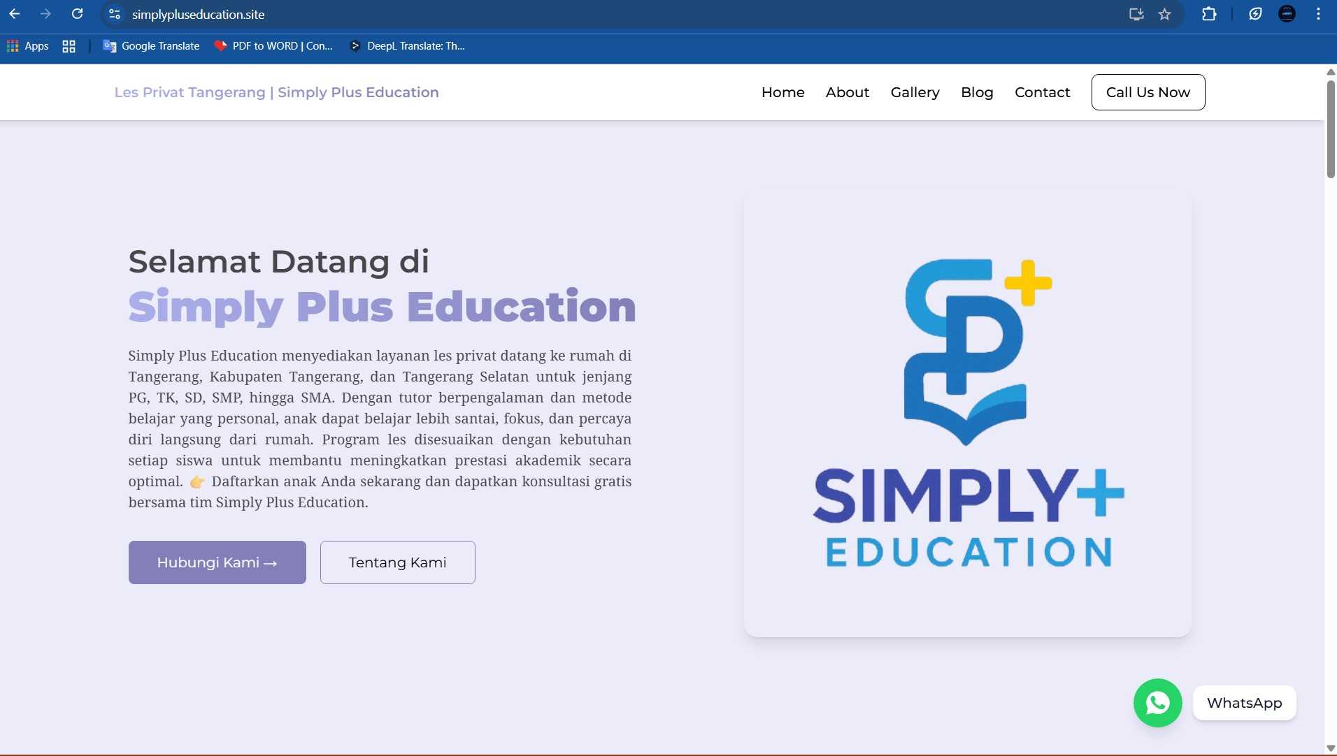 Project Web & SEO Simply Plus Education - Featured image